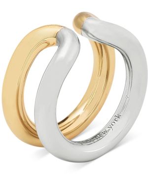 Kate Spade Two-tone Interlock Ring - White