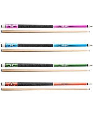 Hongge 4-piece Canadian Maple Pool Cue Set 58 - White