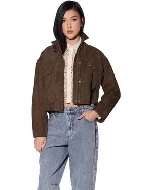Walter Baker Rihanna Suede Jacket - Brown