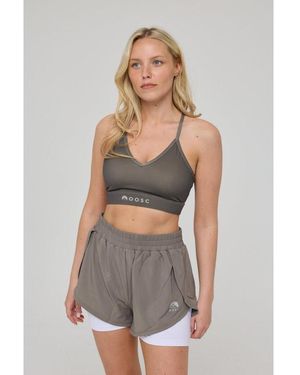 OOSC Medium Support Infinite Sports Bra - Gray