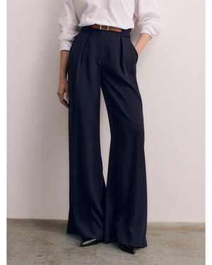 The Fold Lyon Clever Crepe Pants - Blue
