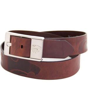 Eagles Wings Kansas State Wildcats Brandish Leather Belt - Red