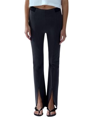 Pcfg Cotton Blend Stretch Flare leggings - Blue
