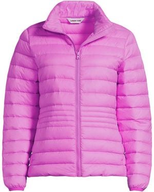 Lands' End Wanderweight Packable Down Jacket - Pink