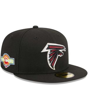 KTZ Atlanta Falcons Main Patch 59fifty Fitted Hat - Black