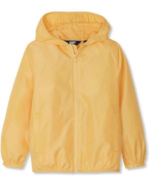 Lands' End Girls Waterproof Hooded Packable Rain Jacket - Yellow