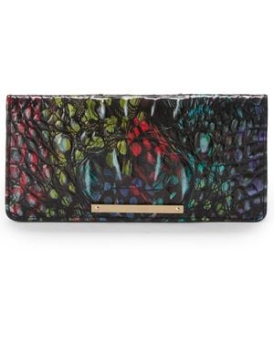 Brahmin Ady Melbourne Embossed Leather Wallet - Black