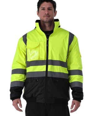 Refrigiwear Hivis Waterproof Bomber Jacket - Yellow