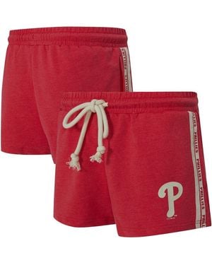 Concepts Sport Philadelphia Phillies Birch French Terry Shorts - Red