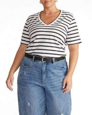 UNIVERSAL STANDARD Plus Size Light-as-air V Rex - Blue