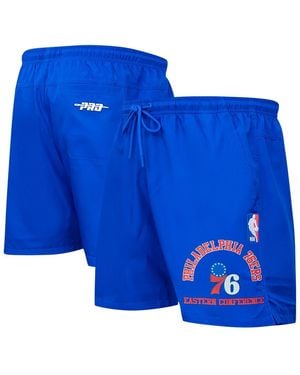 Pro Standard Philadelphia 76ers Area Code Shorts - Blue