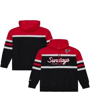 Mitchell & Ness Atlanta Falcons Sundays Head Coach Hoodie - Red