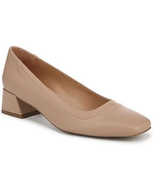 Naturalizer Huntley Square Toe Block Heel Pumps - Brown