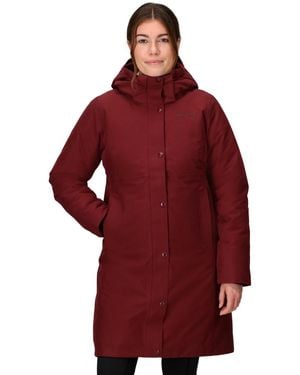 Marmot Chelsea Hooded Waterproof Down Coat - Red
