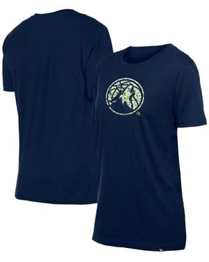 KTZ Minnesota Timberwolves Glam Game Flower T-shirt - Blue