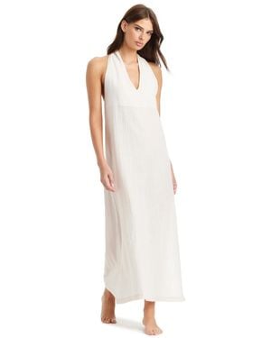 Sanctuary Costal Covers V-neck Cover-up Dress - White