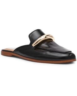 Dolce Vita Morgana Tailored Loafer Flat Mules - Black