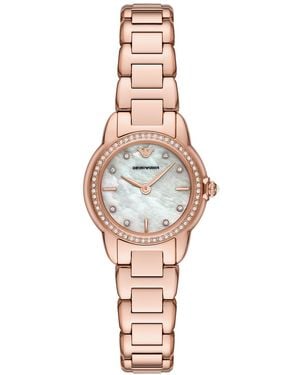 Emporio Armani Tone Stainless Steel Bracelet Watch 26mm - Pink
