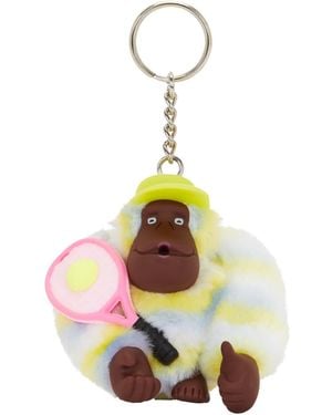 Kipling Racket Monkey Keychain Bag Charm - White
