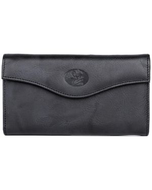 JULIA BUXTON Mini Heiress Organizer Clutch - Black