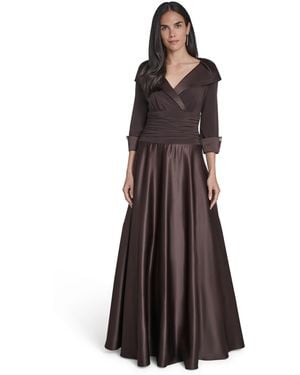 Jessica Howard Rhinestone Cuff Dress - Brown