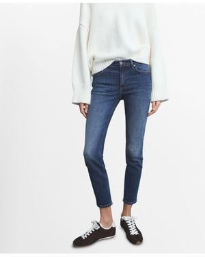 Mango Mid-rise Skinny Jeans - Blue