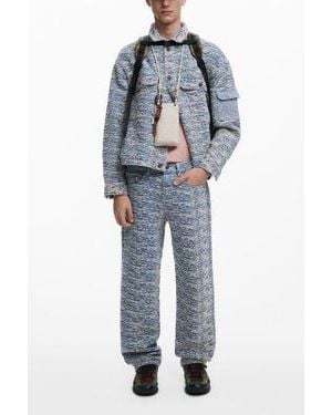 Desigual Mottled Denim Set - Blue