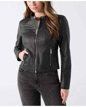 Guess Anita Logo Zip-front Jacket - Black