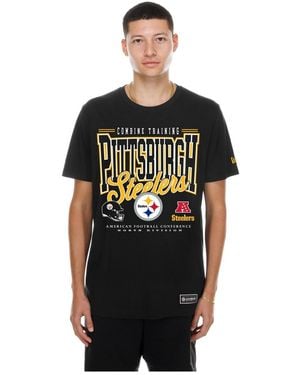 KTZ Pittsburgh Steelers Combine Authentic Graphic Classic-fit T-shirt - Black
