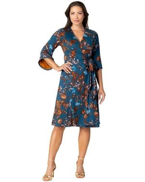 Kiyonna Gemini Wrap Dress - Black