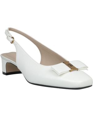 Giani Bernini Battah Slingback Square Toe Pumps - White