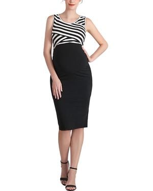 Kimi + Kai Kimi + Kai Margot Maternity Midi Dress - Black