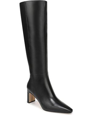 Sam Edelman Sylvia Extra Wide Calf Zip Tall Boots - Black
