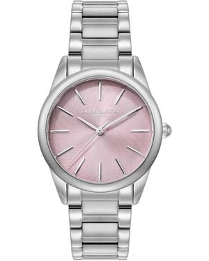 Olivia Burton Glowful Tone Stainless Steel Bracelet Watch - Gray