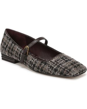 Franco Sarto Tinsley Square Toe Mary Jane Flats - Black