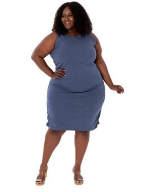 DAI MODA Plus Size Tina Dress - Blue