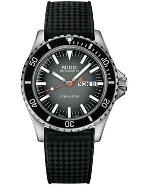 MIDO Swiss Automatic Water-resistant Ocean Star Tribute Black Rubber Watch