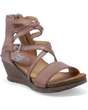 Miz Mooz Wedge Sandal - Brown