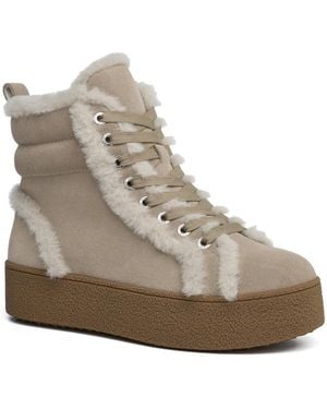 J/Slides Venti Wp Waterproof Suede Platform Boots - Gray