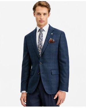 Ted Baker Modern-fit Wool-blend Sport Coat - Blue