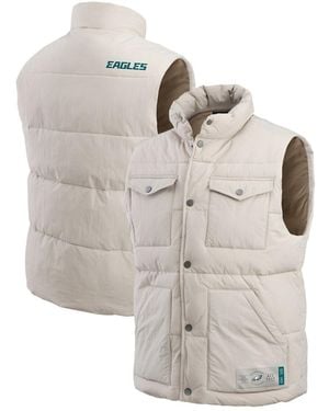 Fanatics Philadelphia Eagles Puffer Full-snap Vest - White