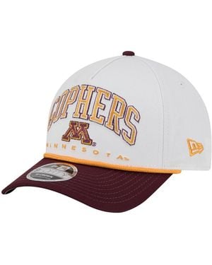 KTZ Snapback Rope Embellishment 9forty A-frame M-crown Baseball Cap - White
