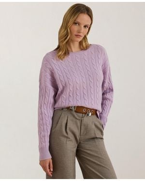 Ralph Lauren Cable-knit Sweater - Purple