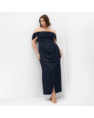 City Chic Forbidden Love Maxi Dress - Blue