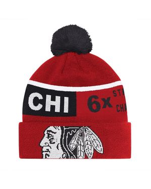 Starter Chicago Blackhawks Chyron Commemorative Cuffed - Red
