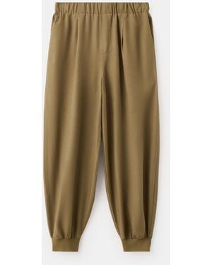 Mango baggy Lyocell Pants - Green