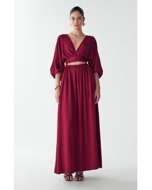 ST MRLO Rowe Maxi Dress - Red