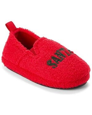 Dearfoams Kids Cozy Kid's Closed Back Slippers - Red