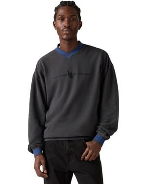 Levi's V-neck Long-sleeve Sweatshirt - Gray