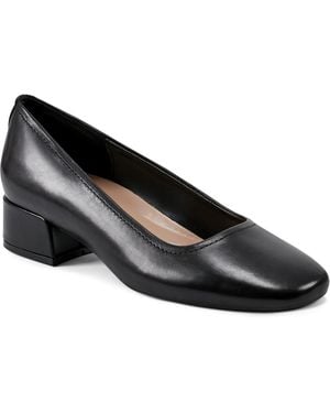Easy Spirit Jain Eflex Low Block Heel Pumps - Black